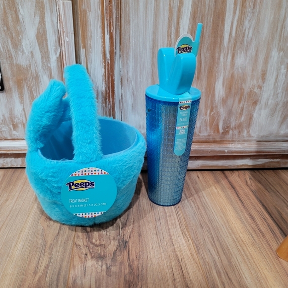 NWT PEEPS Treat Basket and Tumbler Bundle - Picture 4 of 7